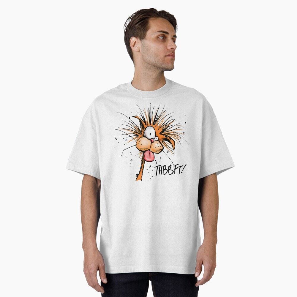 Gildon Shirt Bloom County Bill The Cat Thbbft Funny Cartoon Crew Neck Size 3XL